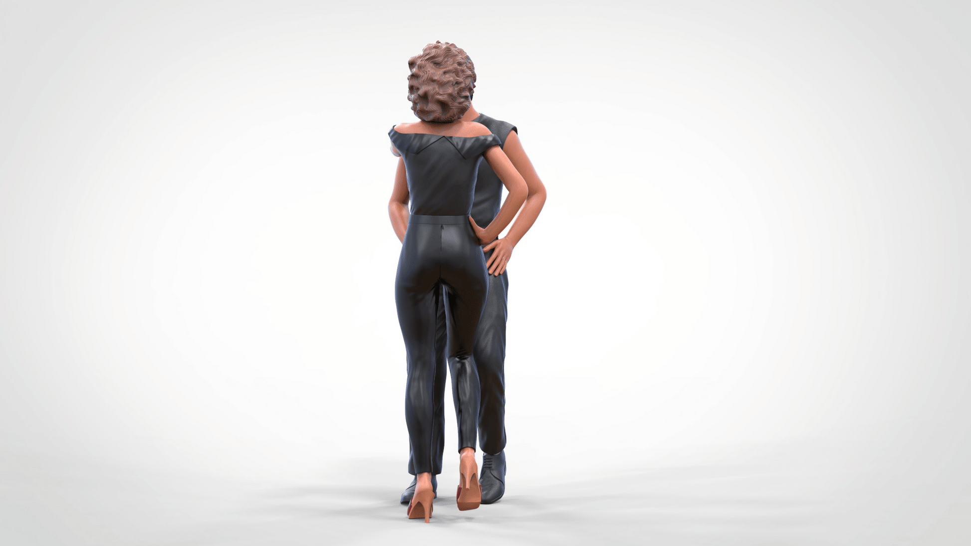 Productfoto diorama en modelbouw miniatuur figuur: Dansend paar
