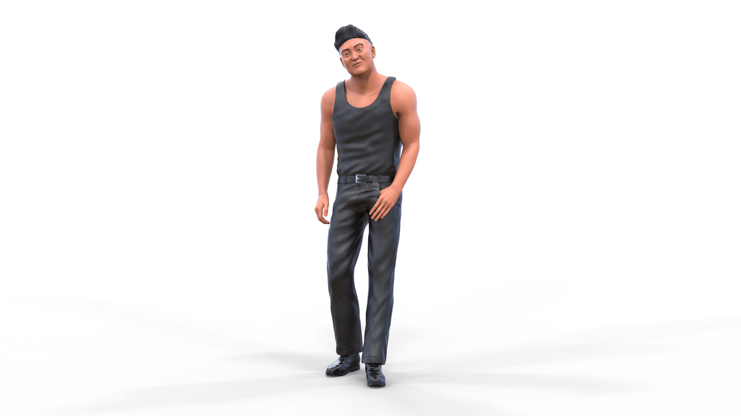 Productfoto diorama en modelbouw miniatuur figuur: Bodybuilder 2