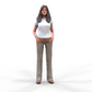 Productfoto diorama en modelbouw miniatuur figuur: Vrouw wachtend