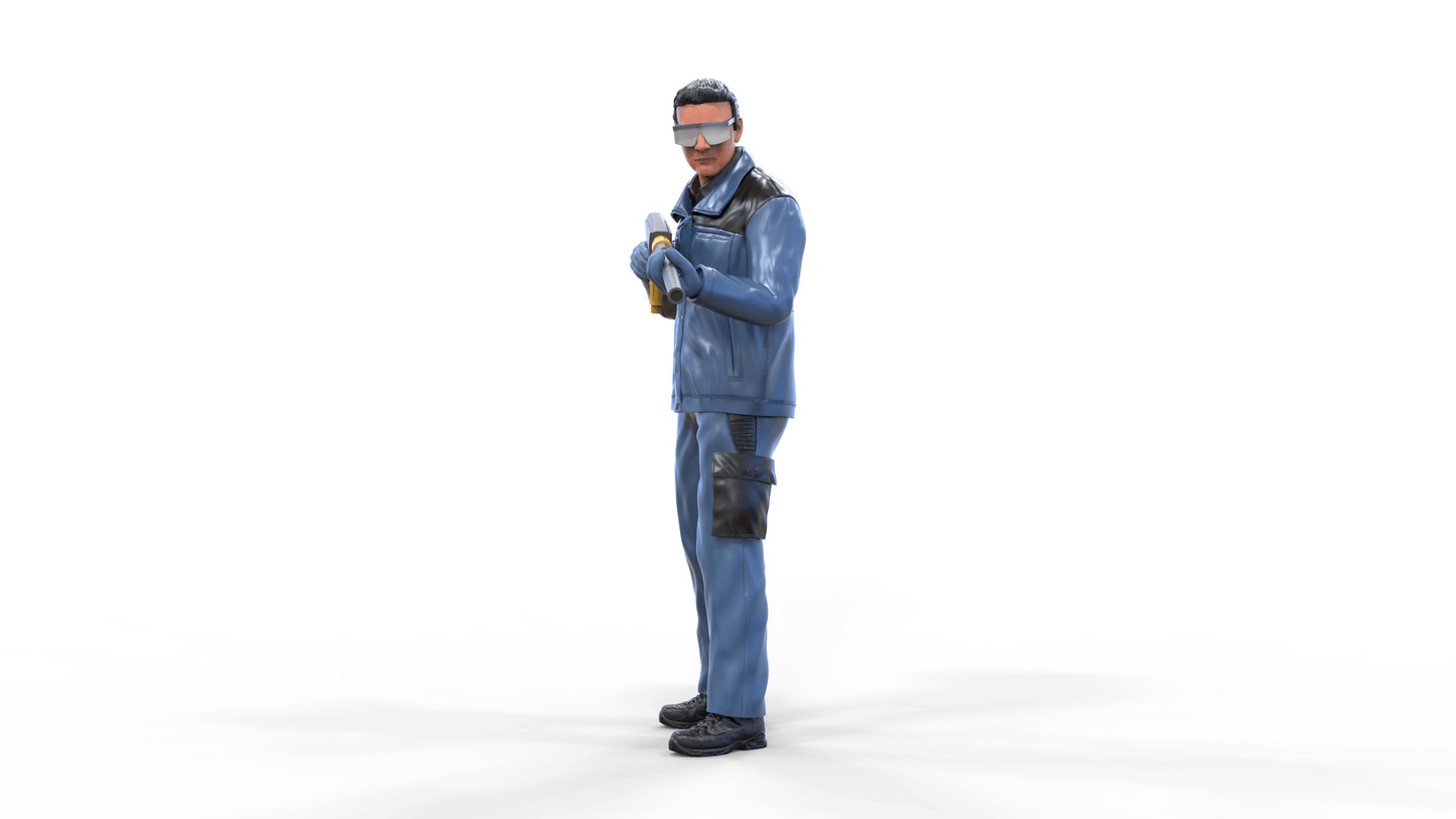 Produktfoto Diorama und Modellbau Miniatur Figur: Autowäscher 1