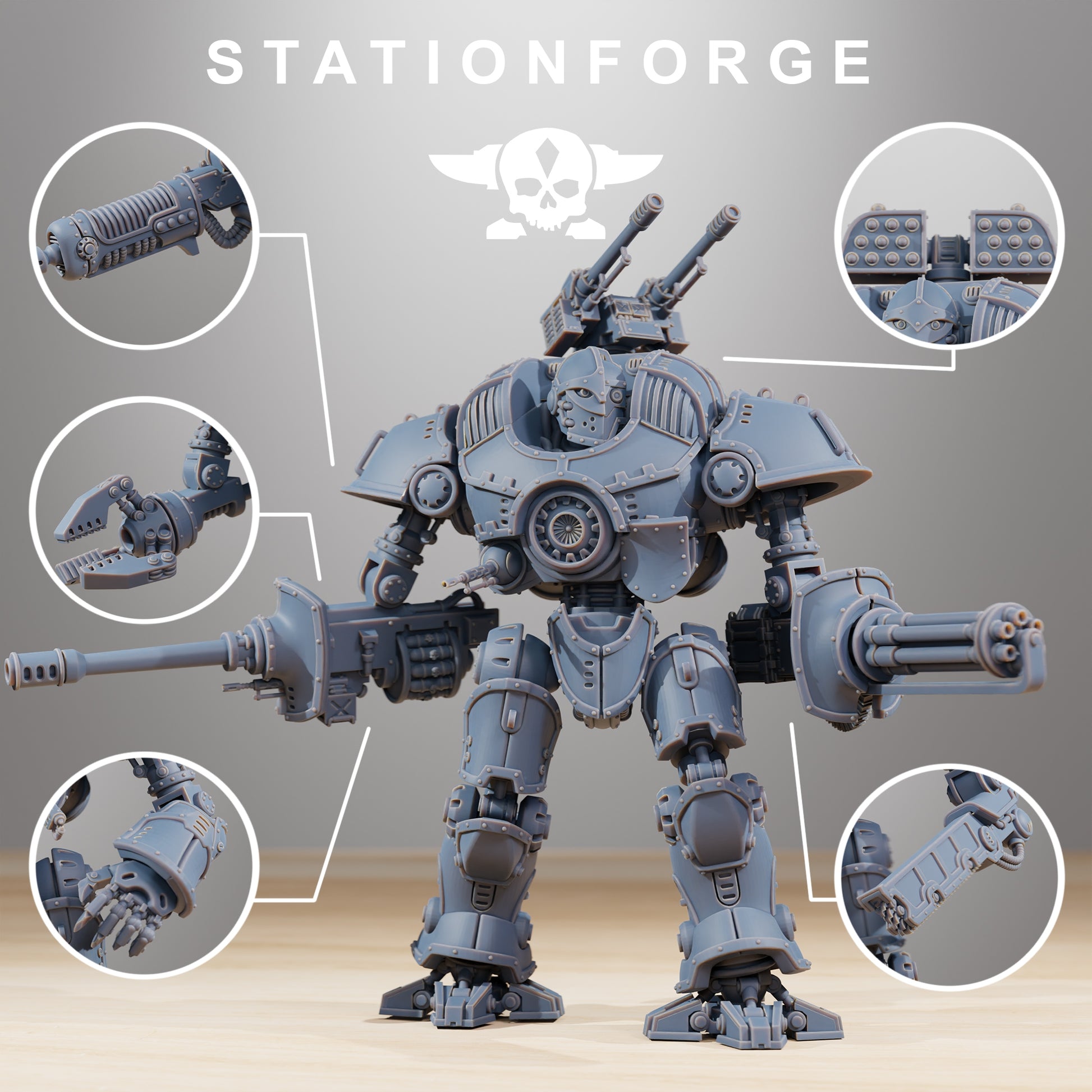 Productfoto 28mm Tabletop Minis Stationforge: Defender MK2