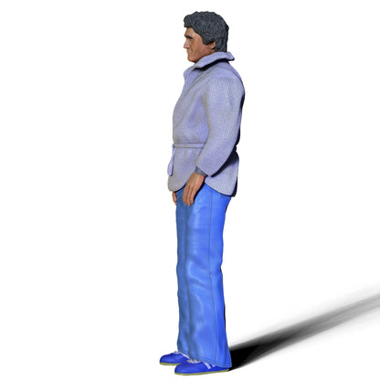 Productfoto diorama en modelbouw miniatuur figuur: Detective 2