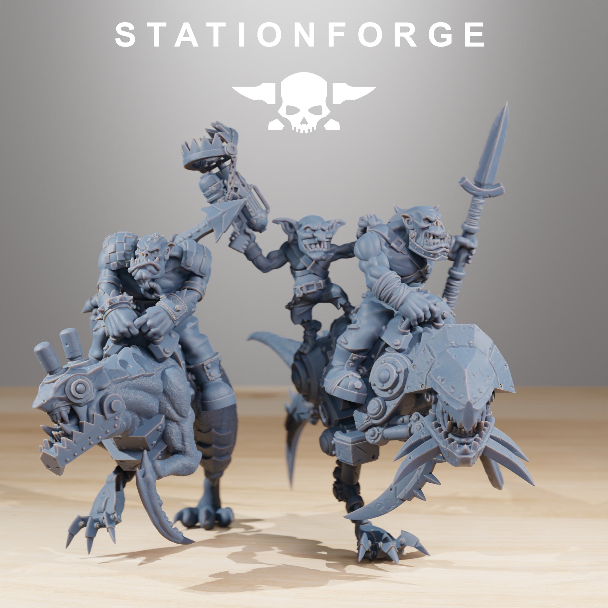 Productfoto 28mm Tabletop Minis Stationforge: Beestrijders