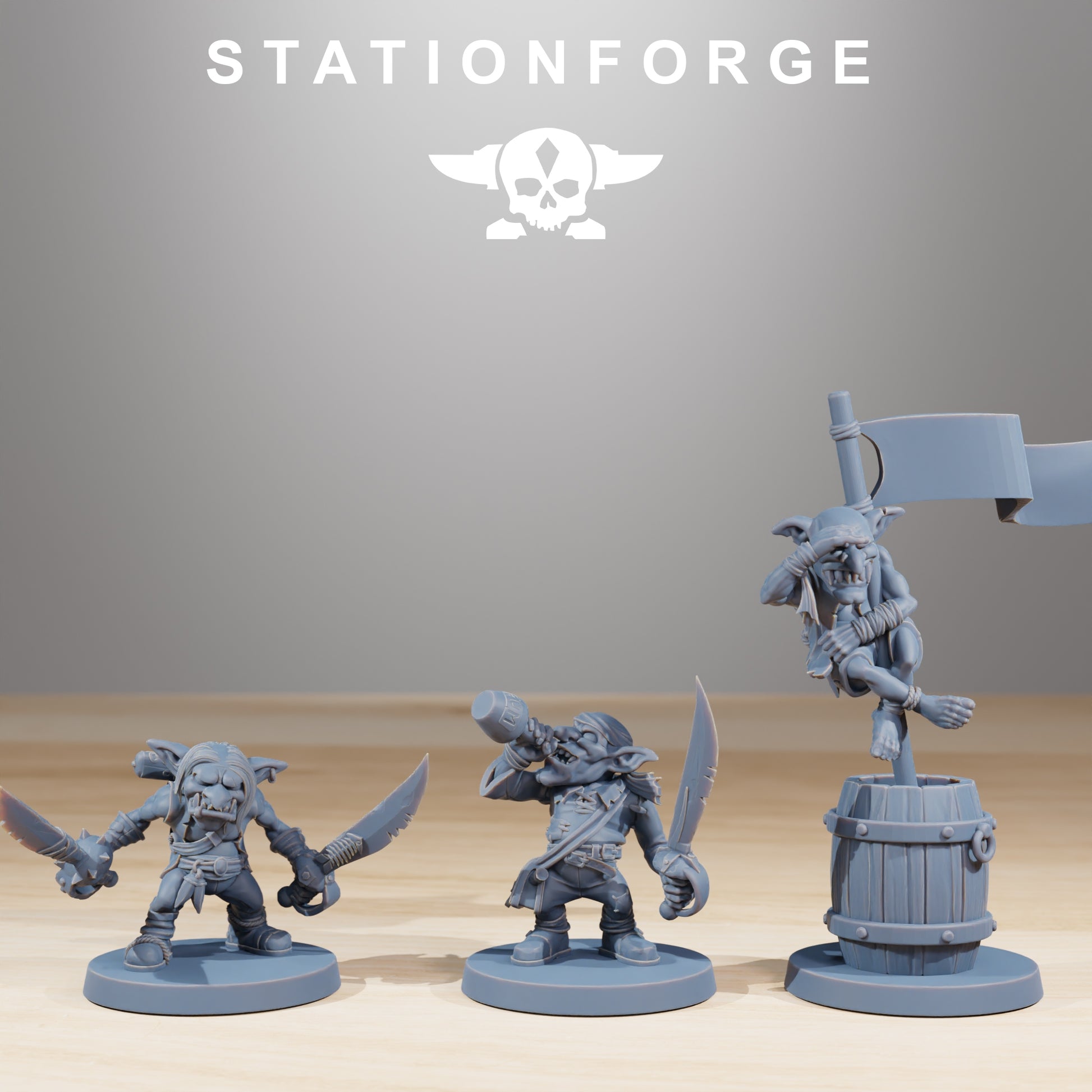 Productfoto 28mm Tabletop Minis Stationforge: Gobs Piraten