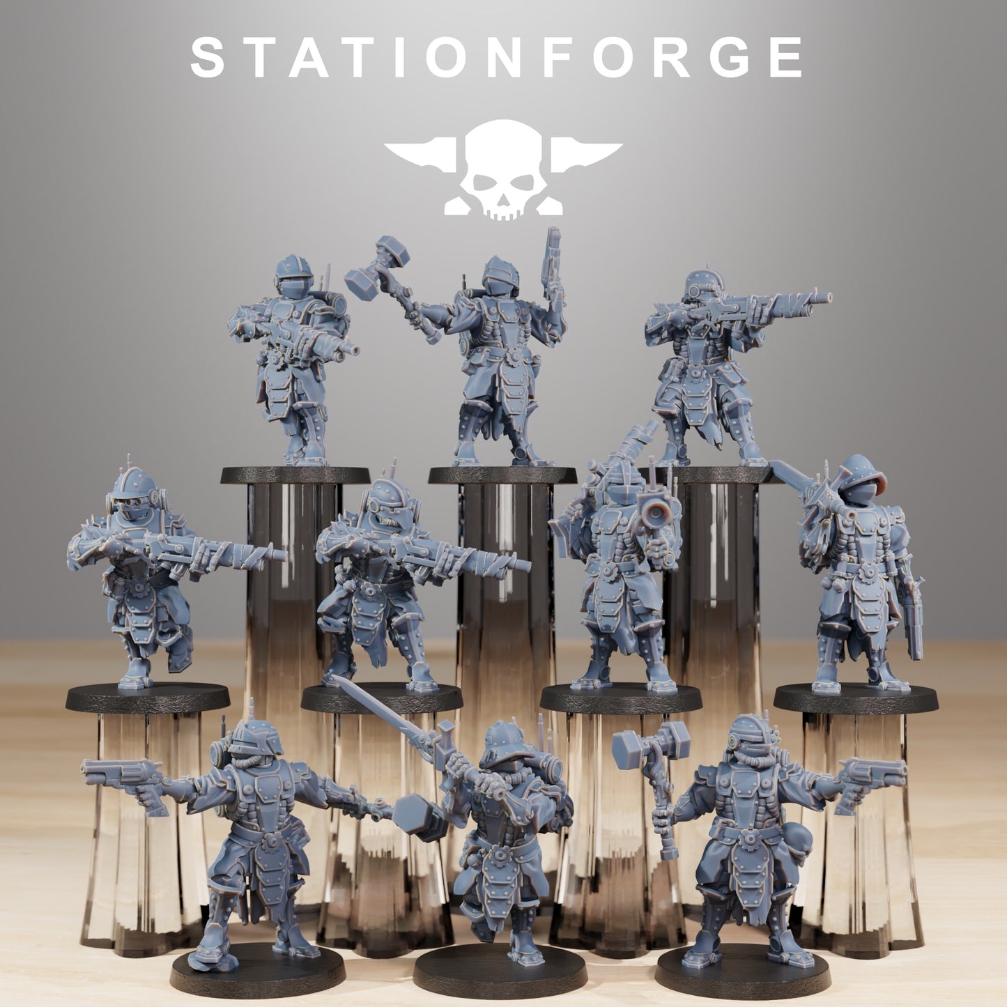 Productfoto 28mm Tabletop Minis Stationforge: Frontliners Infanterie