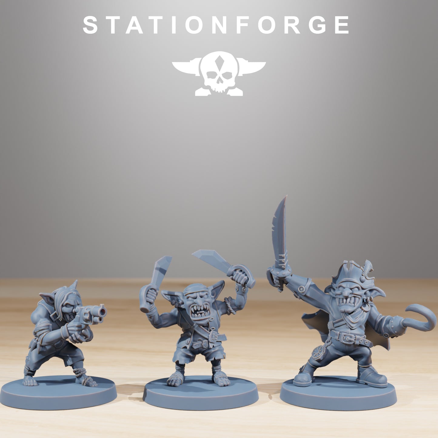 Productfoto 28mm Tabletop Minis Stationforge: Gobs Piraten