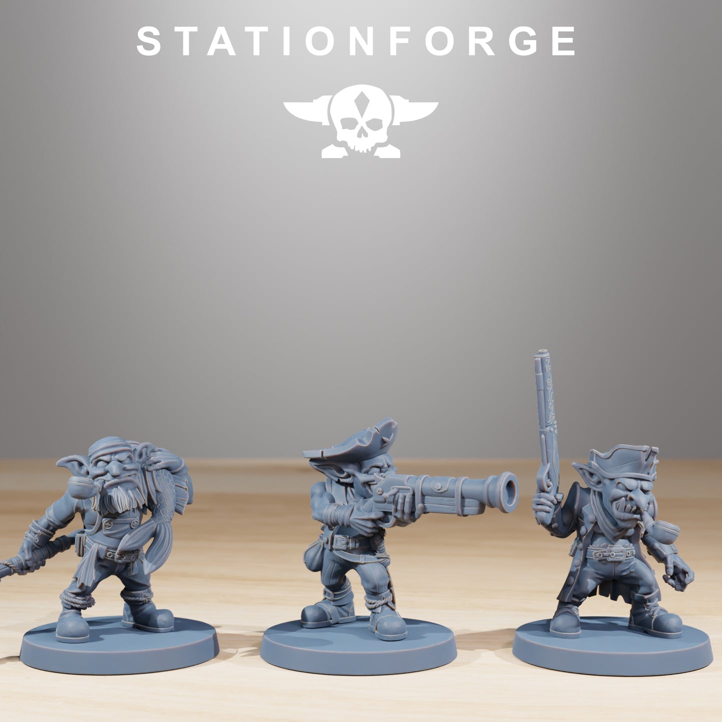 Productfoto 28mm Tabletop Minis Stationforge: Gobs Piraten