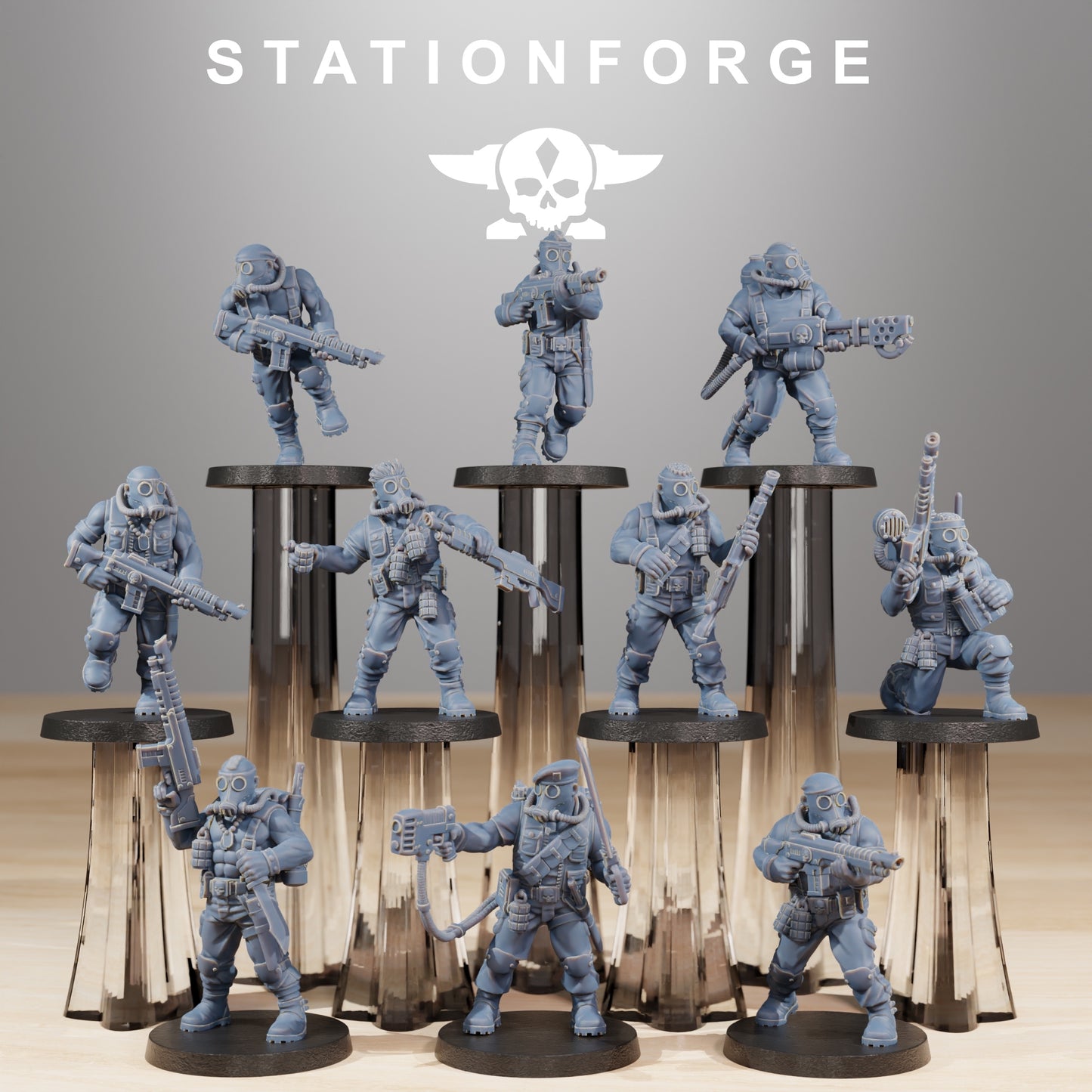 Productfoto 28mm Tabletop Minis Stationforge: Jungle Fighters