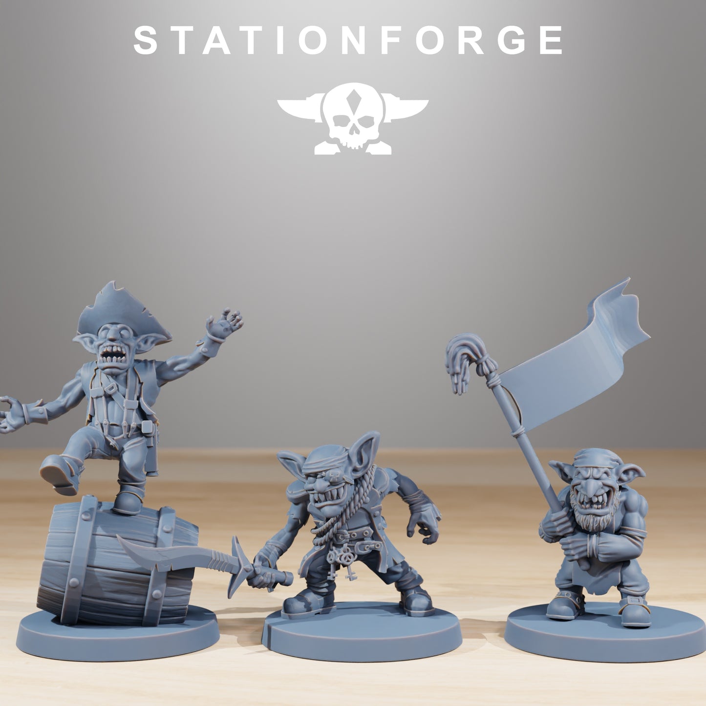 Productfoto 28mm Tabletop Minis Stationforge: Gobs Piraten