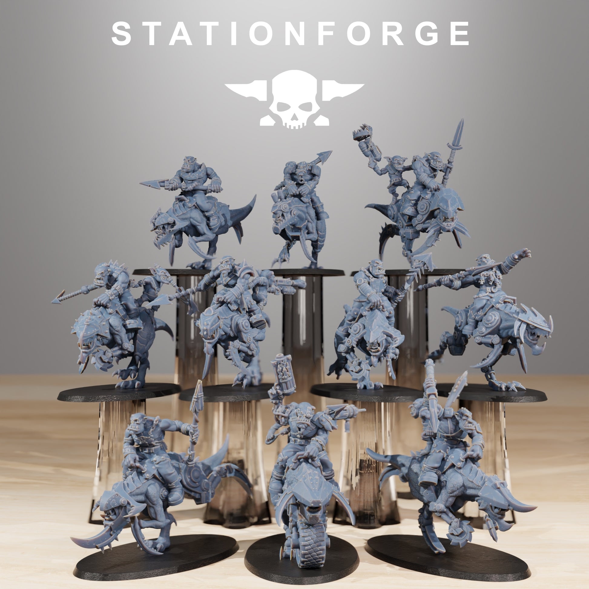 Productfoto 28mm Tabletop Minis Stationforge: Beestrijders