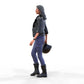 Productfoto diorama en modelbouw miniatuur figuur: Racer 5 - racecoureur met helm en leren jack