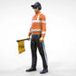 Productfoto diorama en modelbouw miniatuurfiguur: verkeerspostenset, 6 figuren