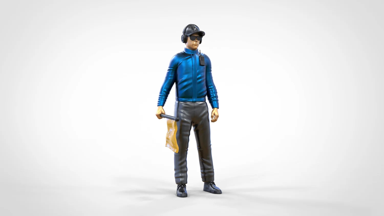 Productfoto diorama en modelbouw miniatuurfiguur: verkeerspostenset, 6 figuren