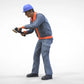 Productfoto diorama en modelbouw miniatuurfiguur: Bouwvakker set, 8 figuren