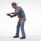 Productfoto diorama en modelbouw miniatuur figuur: monteur met flex