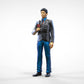 Productfoto diorama en modelbouw miniatuur figuur: Reporter set, 6 figuren