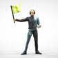 Productfoto diorama en modelbouw miniatuurfiguur: verkeerspost set 2, 6 figuren
