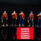 Productfoto diorama en modelbouw miniatuurfiguur: verkeerspostenset, 6 figuren