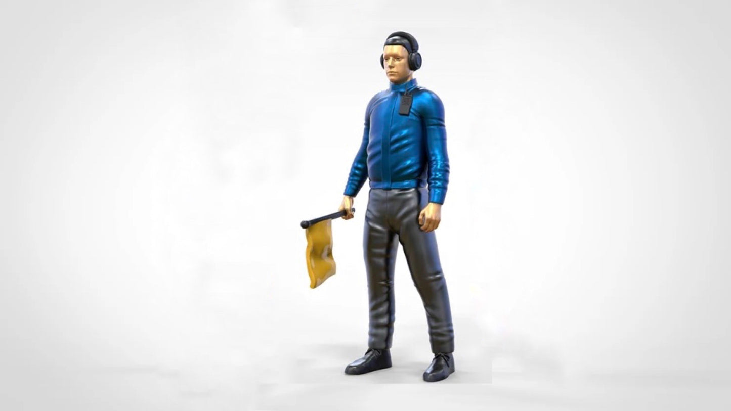 Productfoto diorama en modelbouw miniatuurfiguur: verkeerspostenset, 6 figuren
