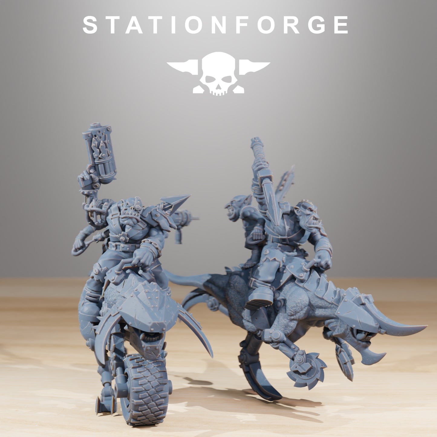 Productfoto 28mm Tabletop Minis Stationforge: Beestrijders