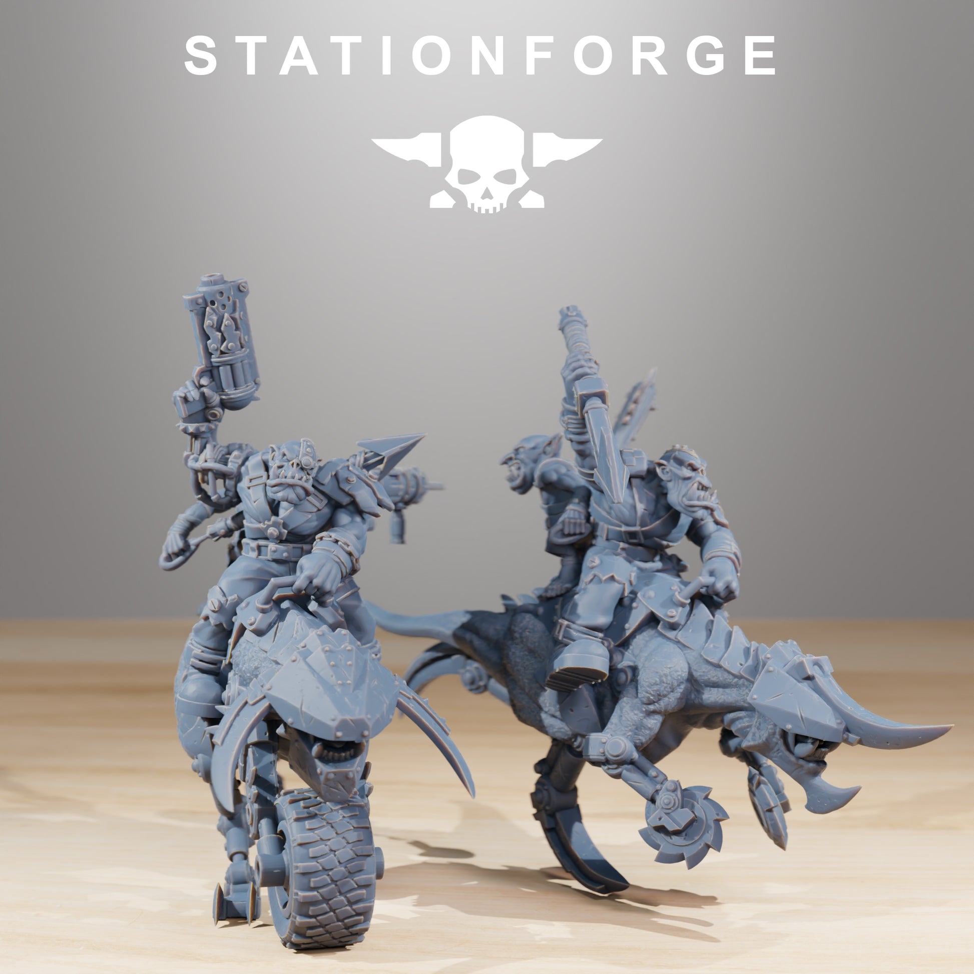 Productfoto 28mm Tabletop Minis Stationforge: Beestrijders