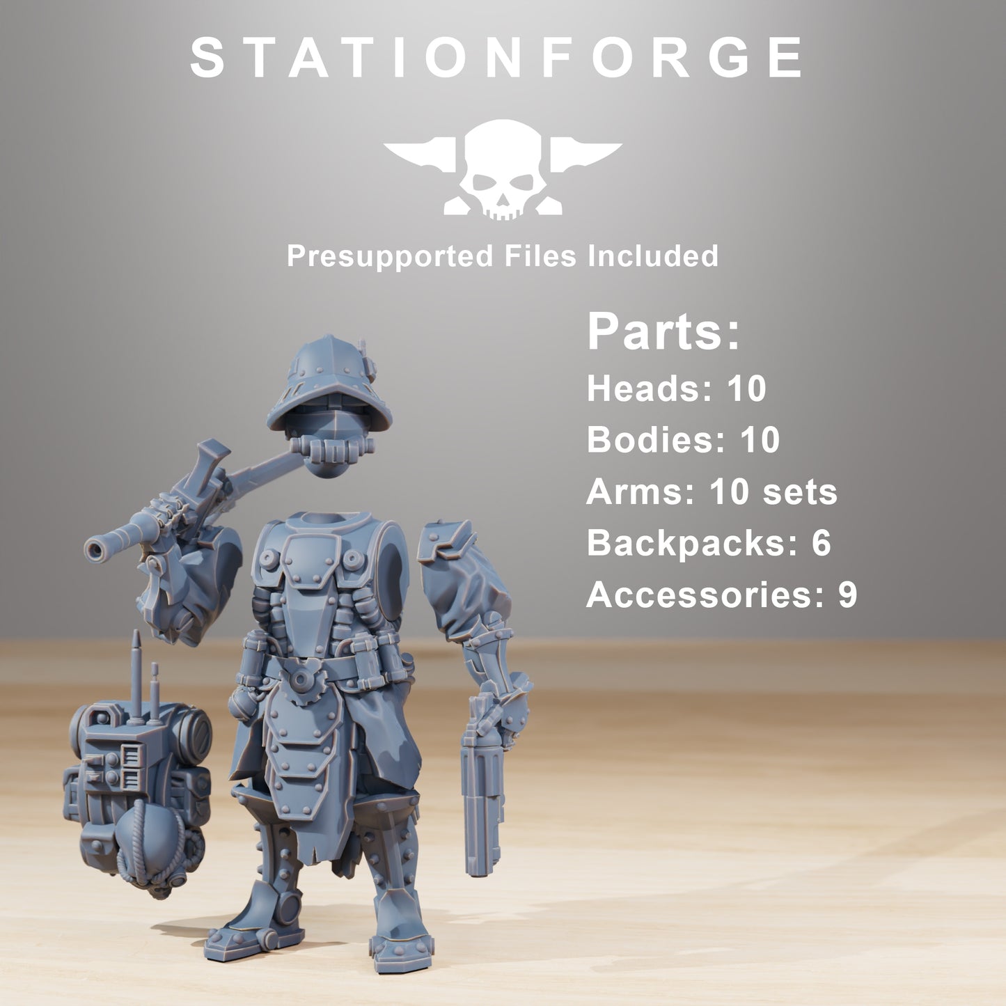 Productfoto 28mm Tabletop Minis Stationforge: Frontliners Infanterie