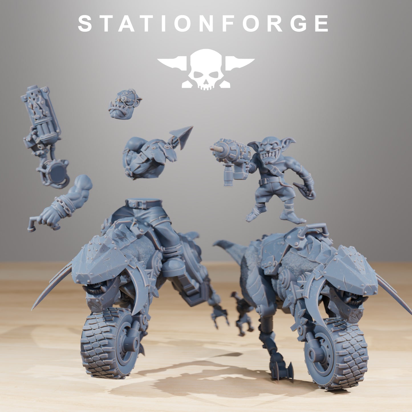 Productfoto 28mm Tabletop Minis Stationforge: Beestrijders