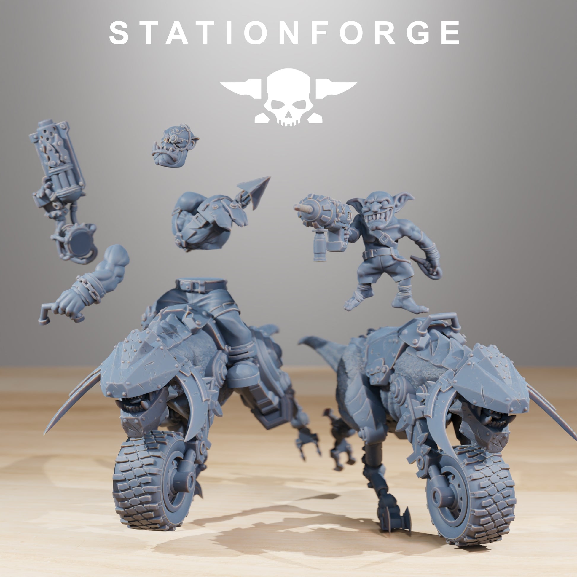 Productfoto 28mm Tabletop Minis Stationforge: Beestrijders
