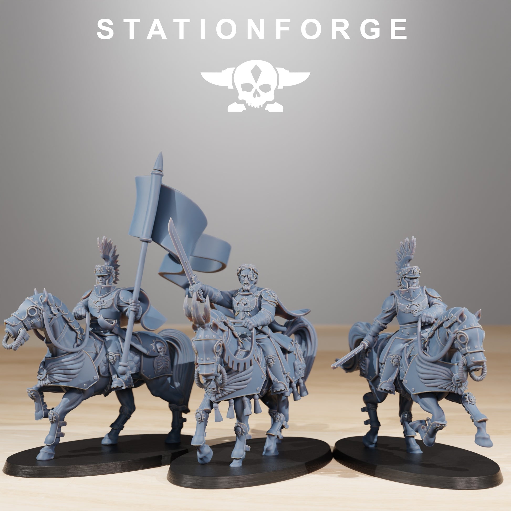 Productfoto 28mm Tabletop Minis Stationforge: Cavalerie Commandanten