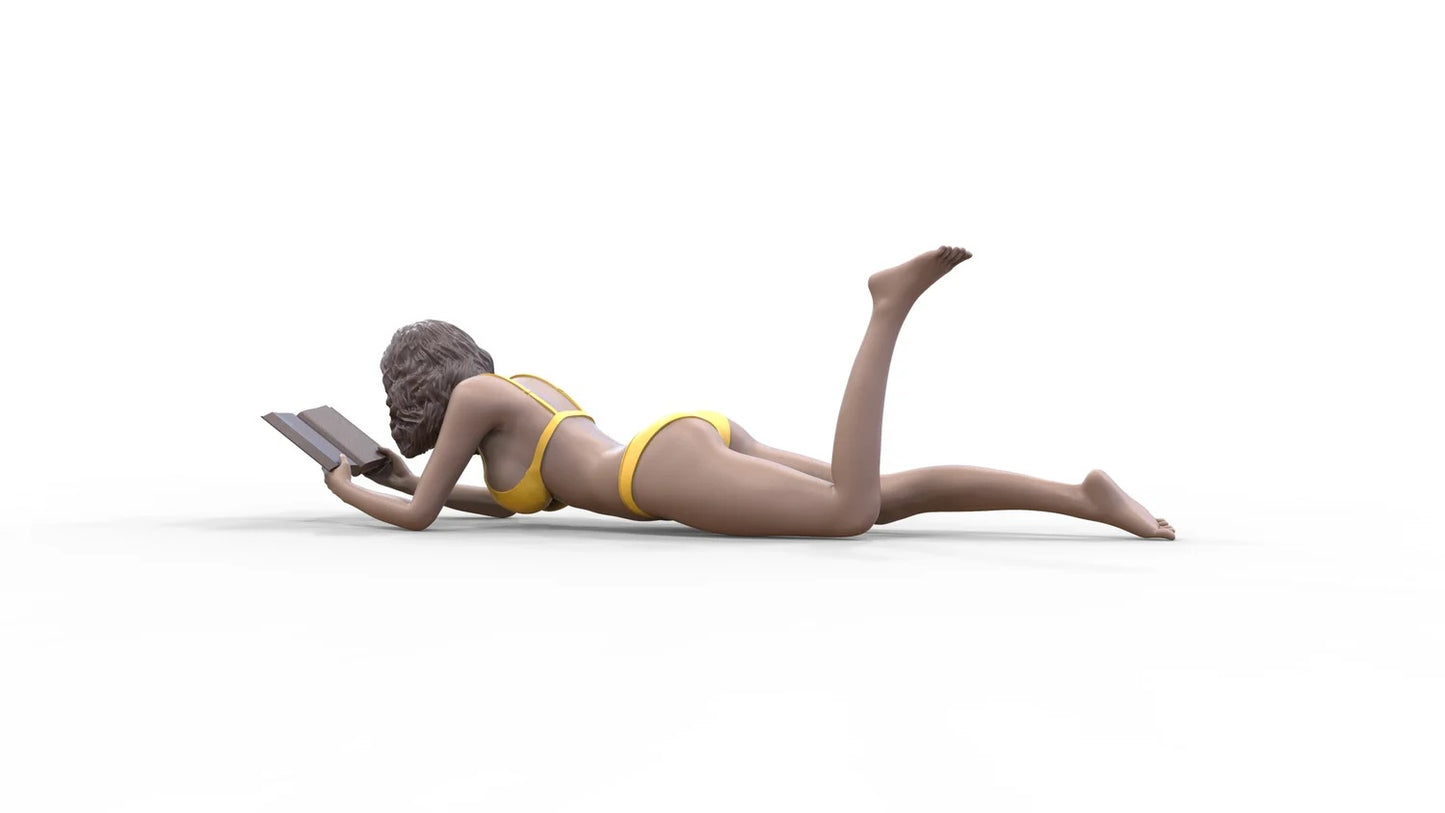Productfoto Diorama en Modelbouw Miniatuur Figuur: Vrouw op het Strand 1