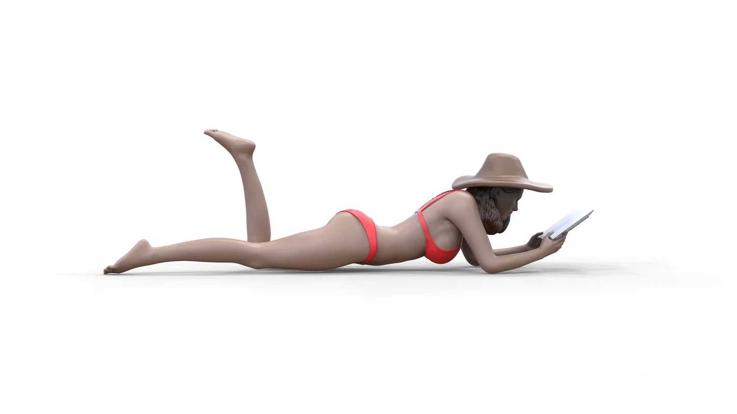Productfoto Diorama en Modelbouw Miniatuur Figuur: Vrouw op het Strand 2