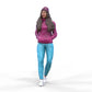 Productfoto Diorama en modelbouw miniatuur figuur: Vrouw met hoodie | Hip Hopperin