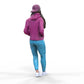 Productfoto Diorama en modelbouw miniatuur figuur: Vrouw met hoodie | Hip Hopperin