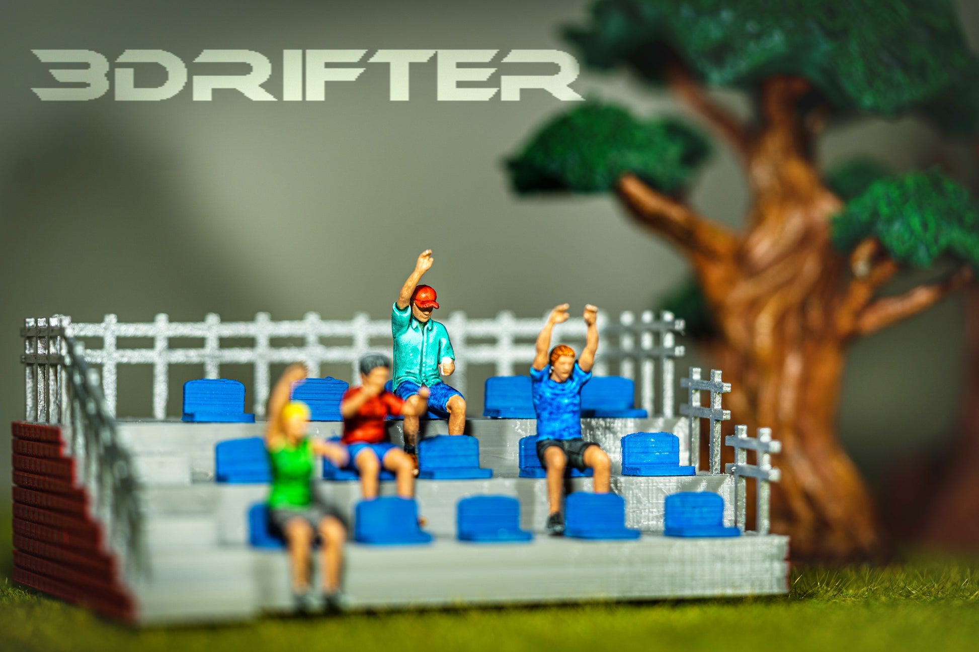Produktfoto Diorama und Modellbau Miniatur Figur: Zuschauer Set 4, 10 Figuren