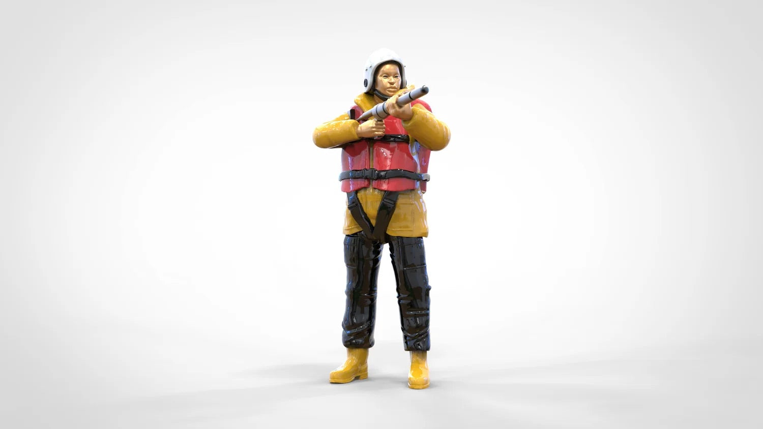 Productfoto diorama en modelbouw miniatuurfiguur: reddingsboot set, 8 figuren